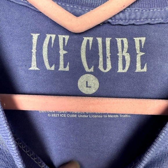 Ice Cube NWOT Unisex Blue Crew Neck Short Sleeve Casual T-Shirt Large - Picture 4 of 6
